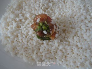 香椿珍珠丸子的做法步骤：5