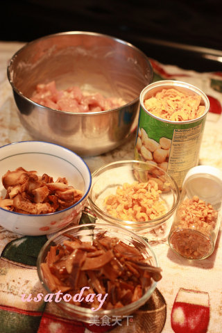 【东煮】难得有干鱿鱼油饭 Squid sticky rice的做法步骤：1