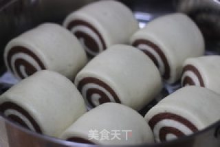 可可双色馒头的做法步骤：12