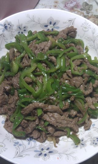 青椒牛柳的做法步骤：5