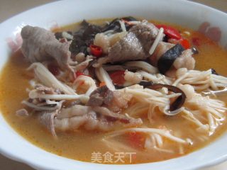 金针肥牛的做法步骤：12