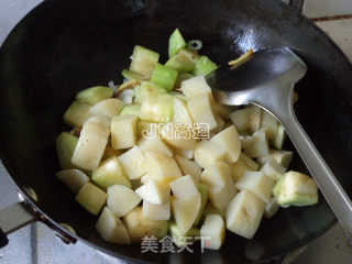 少油版东北家常菜——酱香地三鲜的做法步骤：9