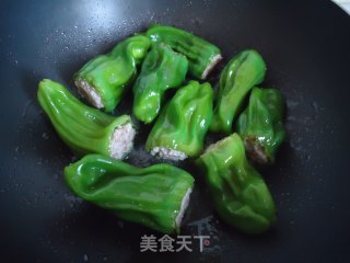 简单的下饭菜---辣椒塞肉的做法步骤：5