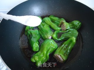 简单的下饭菜---辣椒塞肉的做法步骤：6