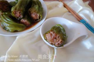 简单的下饭菜---辣椒塞肉的做法步骤：8