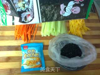 金枪鱼酥里卷寿司的做法步骤：1