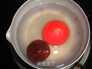 番茄蛋酱面的做法步骤：2