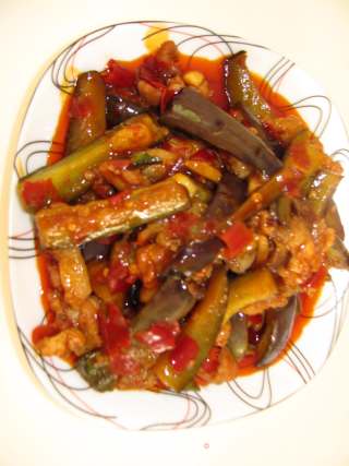 风味茄子的做法步骤：9