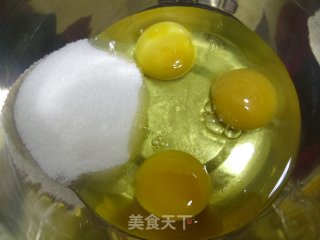 椰丝桑椹果酱蛋糕的做法步骤：1