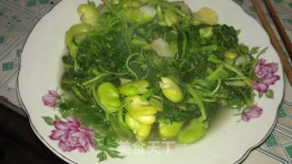 蚕豆苋菜的做法步骤：9