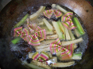 心蓝手制私房菜【丝瓜木耳烩彩面】——人生八苦回味还甜的做法步骤：6