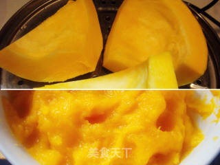 外酥里嫩——南瓜肉饼的做法步骤：1