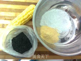 鲜玉米粒饼的做法步骤：1