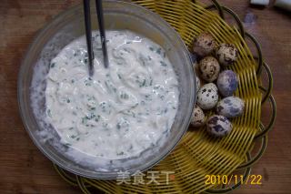 蒜香萝卜雀蛋饼的做法步骤：10