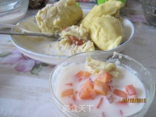 木瓜核桃西米露的做法步骤：4