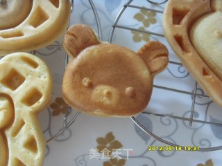 可爱小熊华夫饼的做法步骤：8