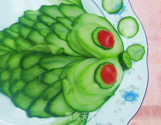 糖醋黄瓜小金鱼的做法步骤：8