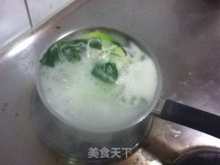 油菜肉丝汤面的做法步骤：7