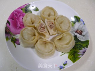 看韩剧学韩式料理——泡菜蒸饺的做法步骤：9