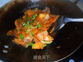 萝卜炒肉片的做法步骤：8