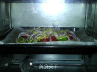 火腿培根杂蔬批萨（冷藏面团）的做法步骤：27