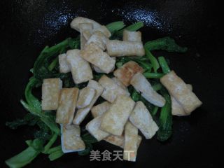 小白菜炒豆腐的做法步骤：8