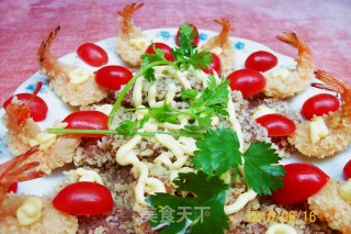 【牛肉与虾的花色拼盘】——玉洁静心拢琵琶 雪域冰洁圣女果的做法步骤：24