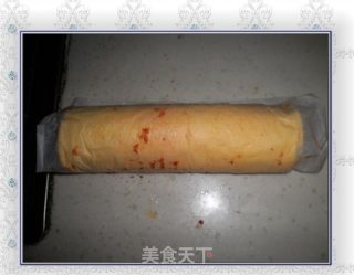 金桔酱戚风蛋糕卷的做法步骤：10