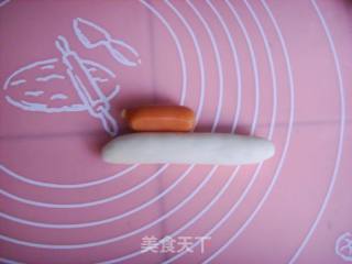 罗勒脆皮肠仔面包的做法步骤：12