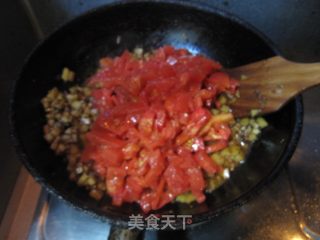 山西特色肉末土豆丁西红柿卤的做法步骤：5