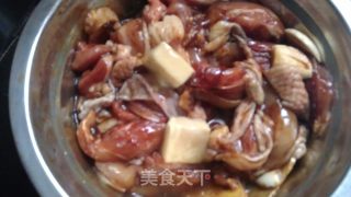 茄菇腐乳鸡的做法步骤：3