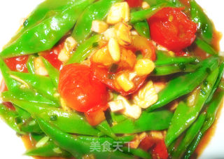 瑶柱四季豆的做法步骤：3
