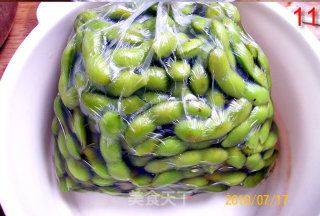 【时令下酒菜】———凉拼盘《香糟毛豆菊花肫》的做法步骤：7