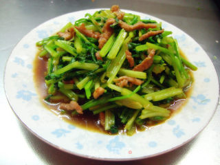 家常肉丝香芹的做法步骤：7