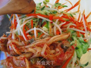 韩风凉拌杂素的做法步骤：8