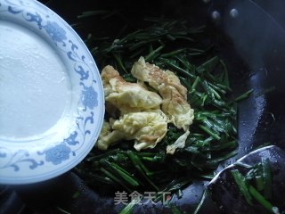 韭菜炒蛋的做法步骤：6