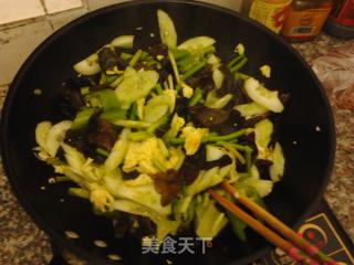 木耳鸡蛋的做法步骤：6