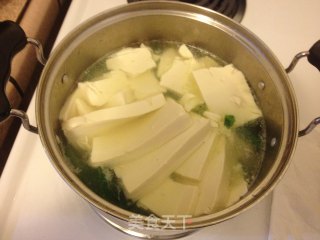 咸蛋.芥菜.豆腐汤的做法步骤：5