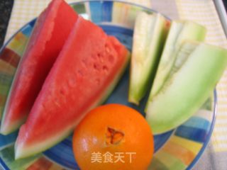 全自然饮品——冰沙三色果饮的做法步骤：1