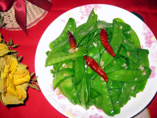 蒜香荷兰豆的做法步骤：6