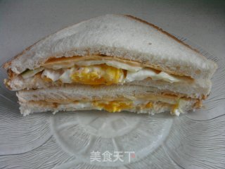 自制三文治的做法步骤：11