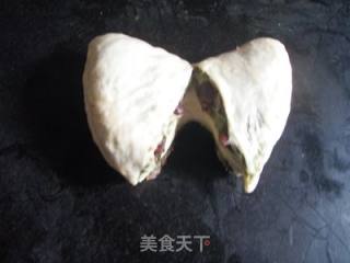 抹茶红豆面包的做法步骤：10
