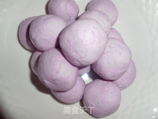 紫薯花生芝麻团的做法步骤：3