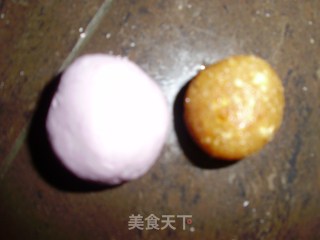 紫薯花生芝麻团的做法步骤：6