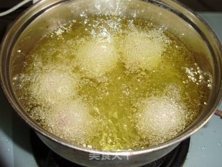 紫薯花生芝麻团的做法步骤：11