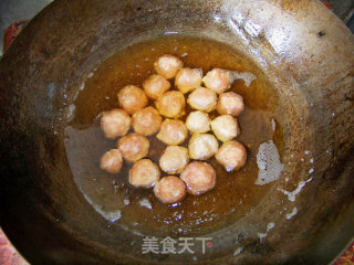 心蓝手制私房菜【黄金飘香肉丸】——喝酒的男人是寂寞的的做法步骤：5
