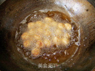 心蓝手制私房菜【黄金飘香肉丸】——喝酒的男人是寂寞的的做法步骤：7