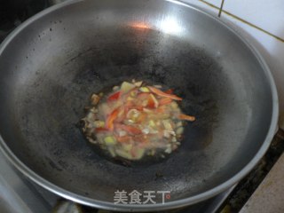 韭苔炒彩丁的做法步骤：9