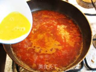 香浓柿子鸡蛋汤的做法步骤：9