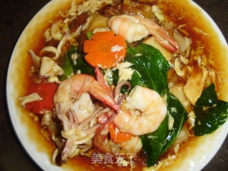 家常面食~滑溜鲜味沙河粉的做法步骤：12